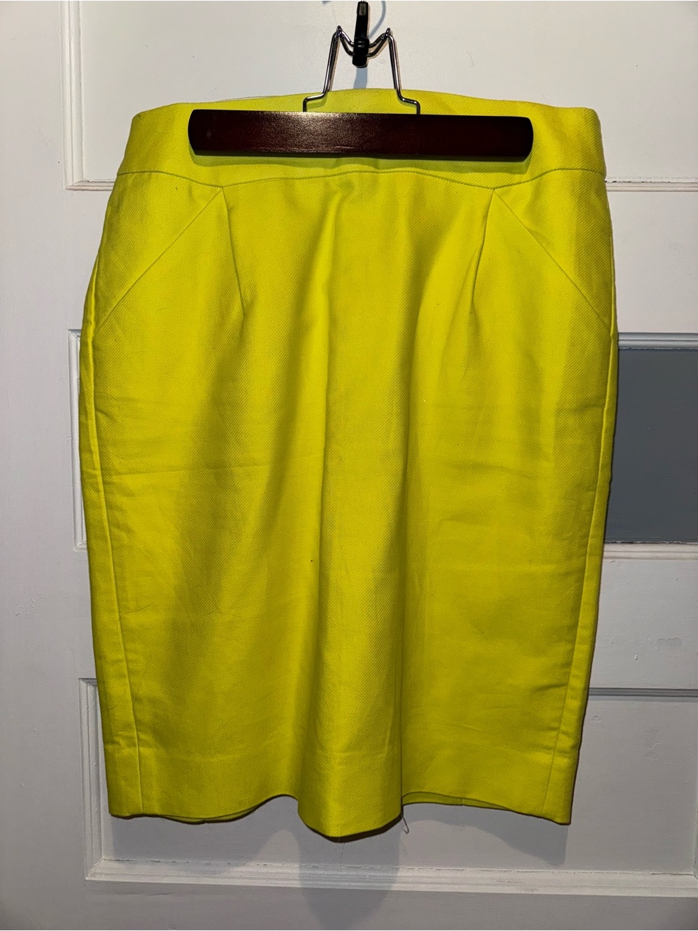 J. Crew Neon Yellow Pencil Skirt